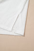 Beige Textured Knit Tank Top and Drawstring Shorts Set